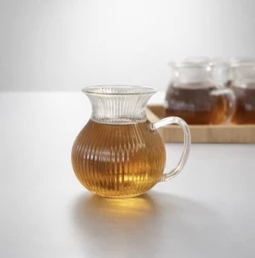 ست استکان پیرکس 6 عددی طرح خطی