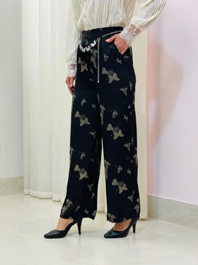 شلوار طرح دار زنانه مجلسی