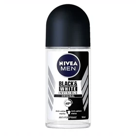 رول ضد تعریق مردانه نیوآ مدل Black & White Invisible Original ماندگاری 48 ساعته