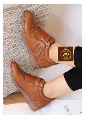 نیمبوت کتانی چسبی زنانه pazeel