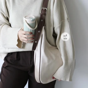 کیف زنانه بزرگ مدل زاما (کرم روشن)