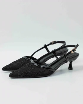 2029_8 - پاشنه توری گلدوزی 2029_8