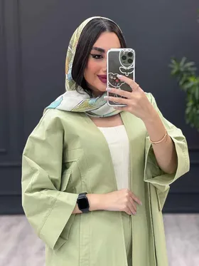 ست مانتو و شلوار دو جیب پاکتی