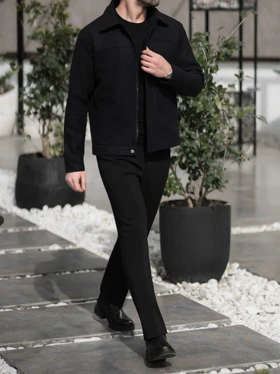 کاپشن فوتر مشکی کارلوتی کد j201