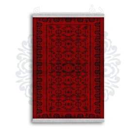 *جدید* فرشینه از جنس پارچه شانل مخمل ترک طرح فانتزی برند دفه کد 1118