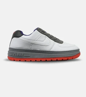 کفش کتانی مردانه و زنانه سفید طوسی نایک NIKE AIR FORCE مدل 4314