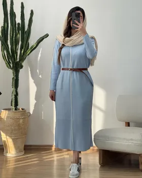 پیراهن بافت جلوخط‌دار