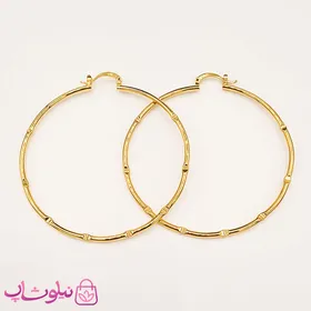 گوشواره زنانه حلقه‌ای بزرگ استیل