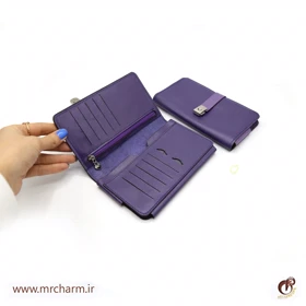 کیف پول زنانه چرم دست دوز mrc2714-09