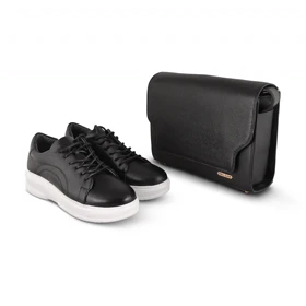 ست کیف و کفش زنانه چرم یلسان مدل نلین کد 958-RASHEL-MC