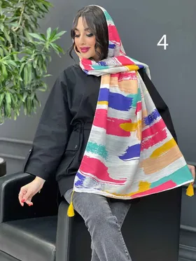 شال آبرنگی حریرنخ 3086