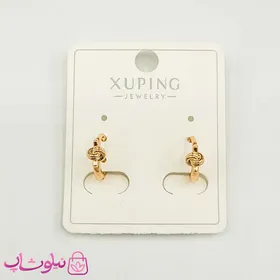 گوشواره حلقه‌ای کوچک ژوپینگ طرح گره