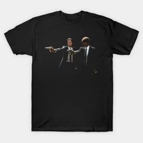 تیشرت کلاسیک داستان عامه پسند | تیشرت Pulp Fiction طرح Vincent Vega And Jules Winnfield کد 111800