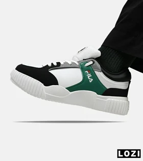 کفش کتانی مردانه سفید سبز مشکی FILA مدل 5374