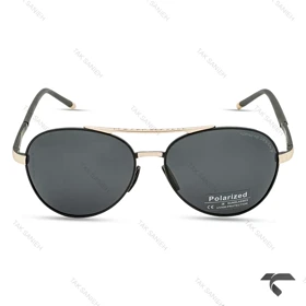 پورشه دیزاین مردانه P1095-3 پلاریزه مشکی نوک مدادی Porsche-10036-G