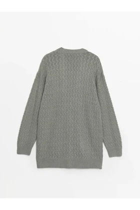 ژاکت کش باف پشمی زنانه اورجینال ال سی وایکیکی lc-waikiki