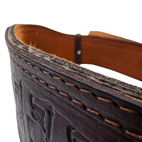 کمربند چرم طبیعی بالشتک دار باریک 10 سانتی