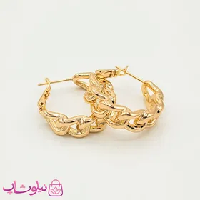 گوشواره حلقه‌ای ژوپینگ مدل کارتیه درشت