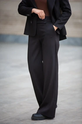 شلوار زنانه بلدینگ دکمه نما