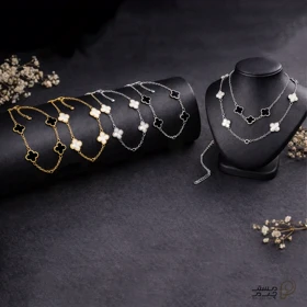 ست دستبند و گردنبند Van Cleef کد mr25-01