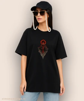تیشرت لش مردانه و زنانه طرح شیطان کش شخصیت تانجیرو کد 939