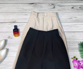 شلوار واید ( نیم بگ) کرپ ترک کد 30145