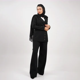 کت بزیاق پنج دکمه (مشکی)