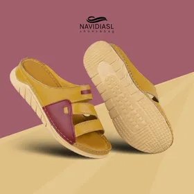 صندل زنانه چرم طبی