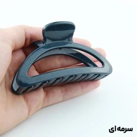 کلیپس دخترانه مدل صخره ای دو رنگ کوچک (سرمه‌ای)