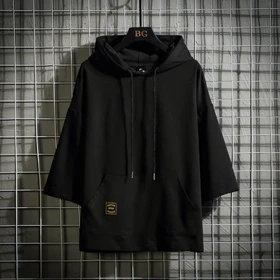 تیشرت کلاهدار پنبه لش