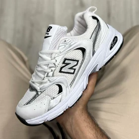 کتانی نیوبالانس سفید مشکی ست مردانه زنانه 530 new balance