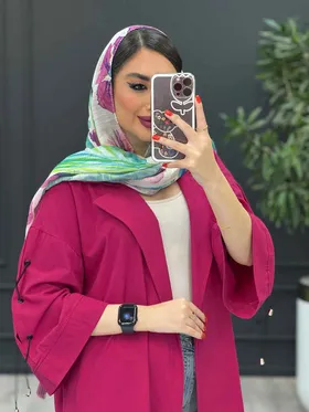 مانتو لینن بغل پاگن آستین ضربدری