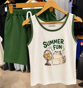 لباس خانه زنانه رکابی شورتک summer fun