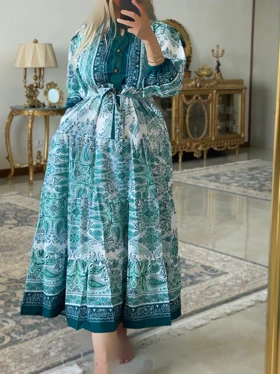 پیراهن ساحلی ترمه