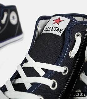 کفش کتانی ساق‌دار مردانه و زنانه سرمه ای All STAR مدل 7089