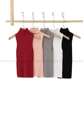 تاپ یقه اسکی بافت کد1004322