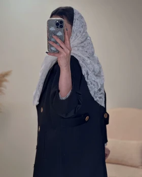 کت ماکسی دکمه طلایی