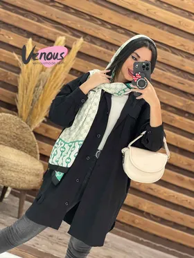 مانتو دانشجویی جیب پیله دار