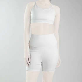 ست نیم‌تنه و کشاله بند ورزشی زنانه الو مدل 4B0153 سفید