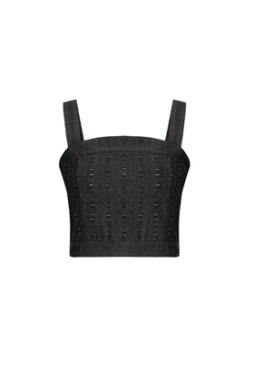 تاپ جین - 3217 (ذغالی)