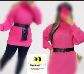 بافت یقه شل زنانه قواره دار