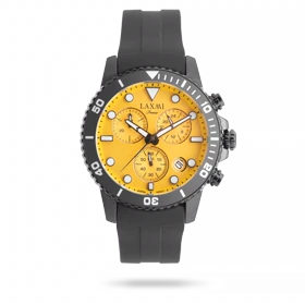 ساعت مچی مردانه لاکسمی بند سیلیکون مشکی کد Laxmi 8837/5