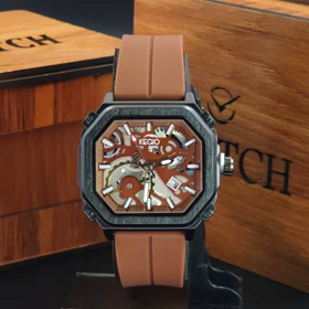 ساعت مچی مردانه کی جیو Kegio K015 سبک 3 موتوره و تاریخ دار کد 2