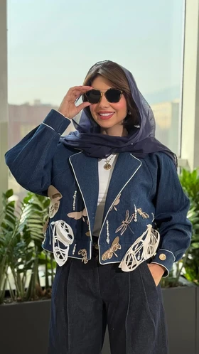 کت اسپرت پروانه جین