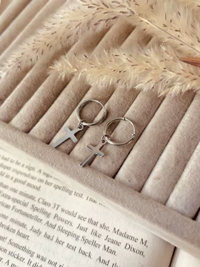 پیرسینگ گوش صلیب ml