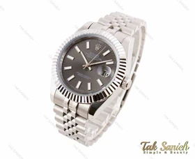 ساعت رولکس مردانه دیت جاست 2 سیلور صفحه طوسی Rolex-3120-G