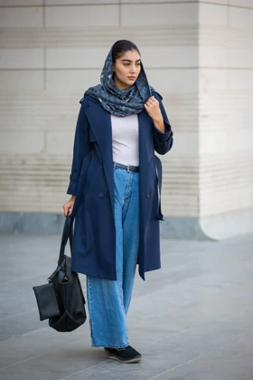 بارانی بلند 4 دکمه