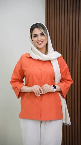 شومیز تک جیب لینن