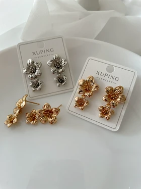 گوشواره فلاور میخی ژوپینگ