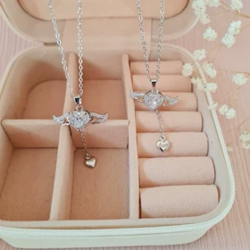 گردنبند قلب بالدار آنجل